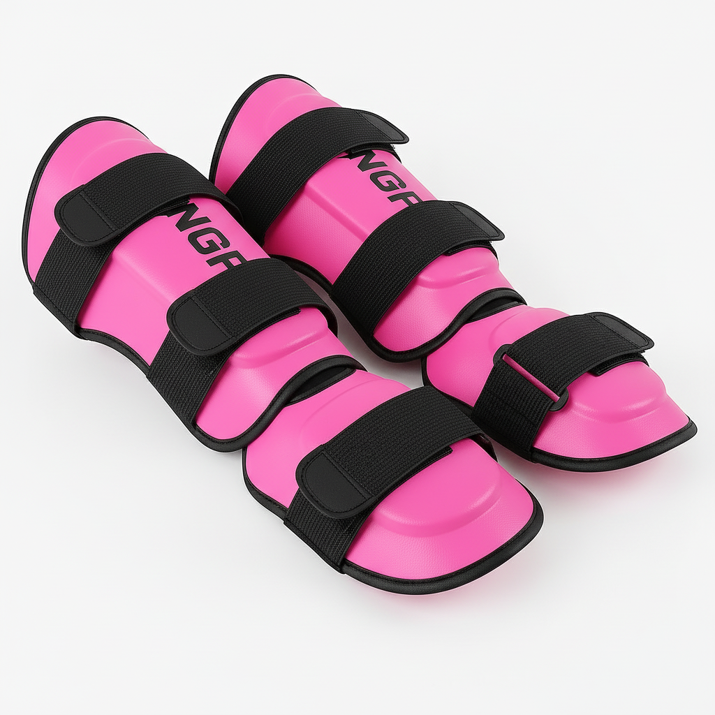 Protège-tibia rose femme 2